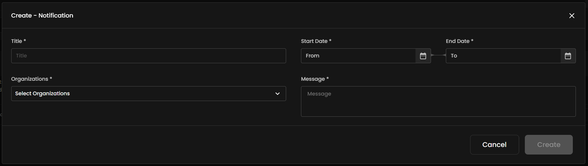 Create a notification