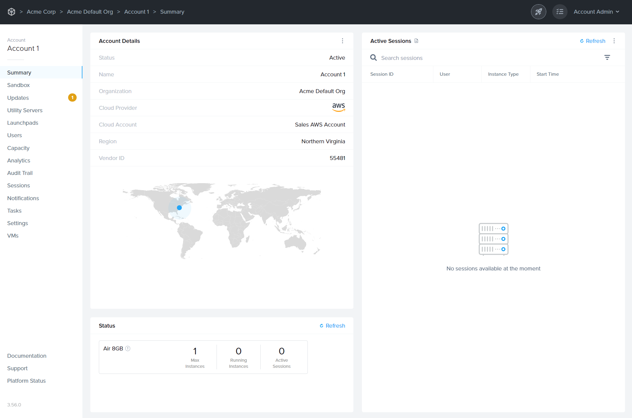 Account Dashboard