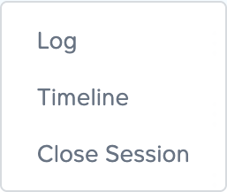 Active Session Actions