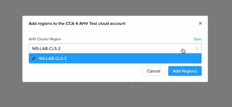 Cloud Connector Appliance - Add Regions