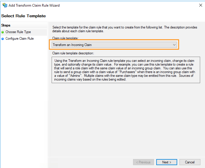 Adding a Relying Party Trust