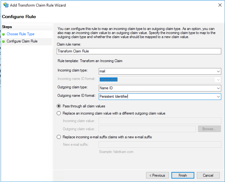 Adding a Relying Party Trust
