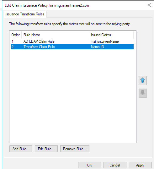 Adding a Relying Party Trust