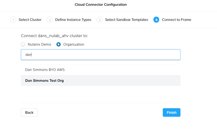 Cloud Connector Appliance - Customer or Organization