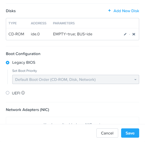 Prism Central - Add Disk