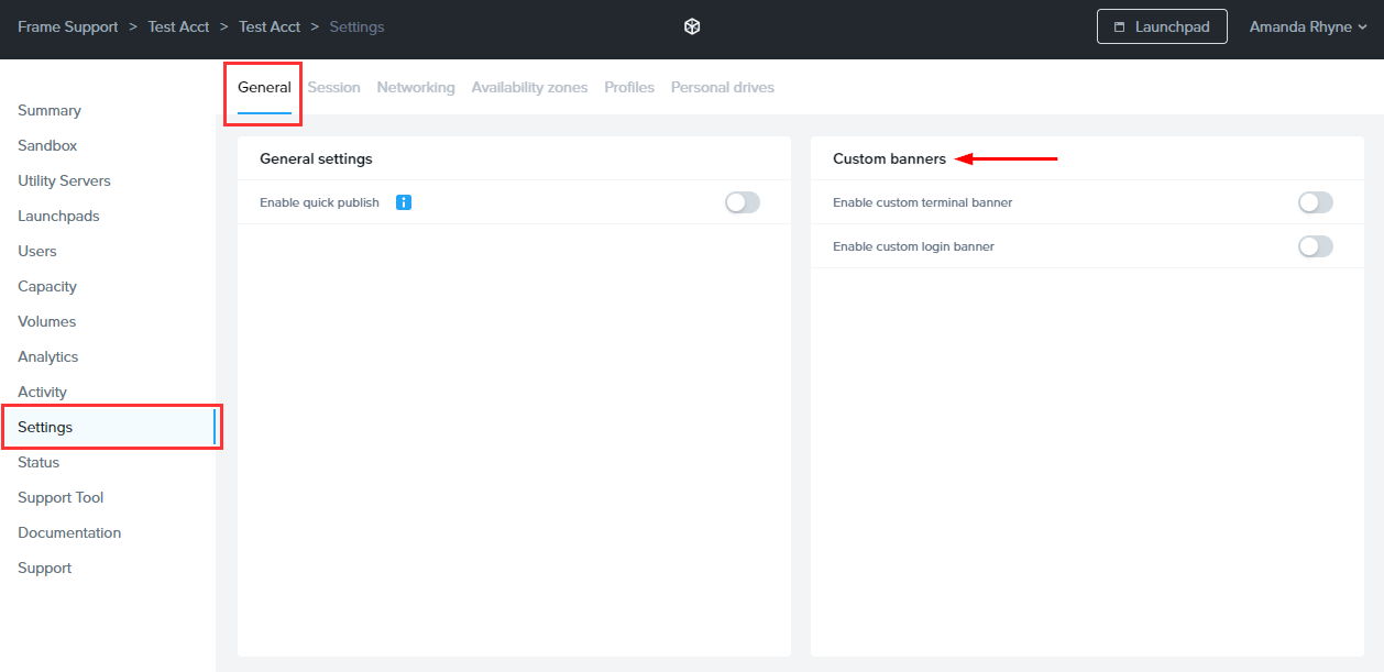 Dashboard > Settings > General Settings