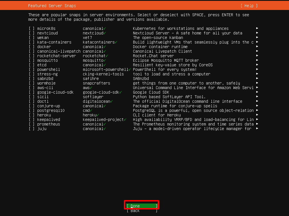 Ubuntu Installer - No Add-Ons