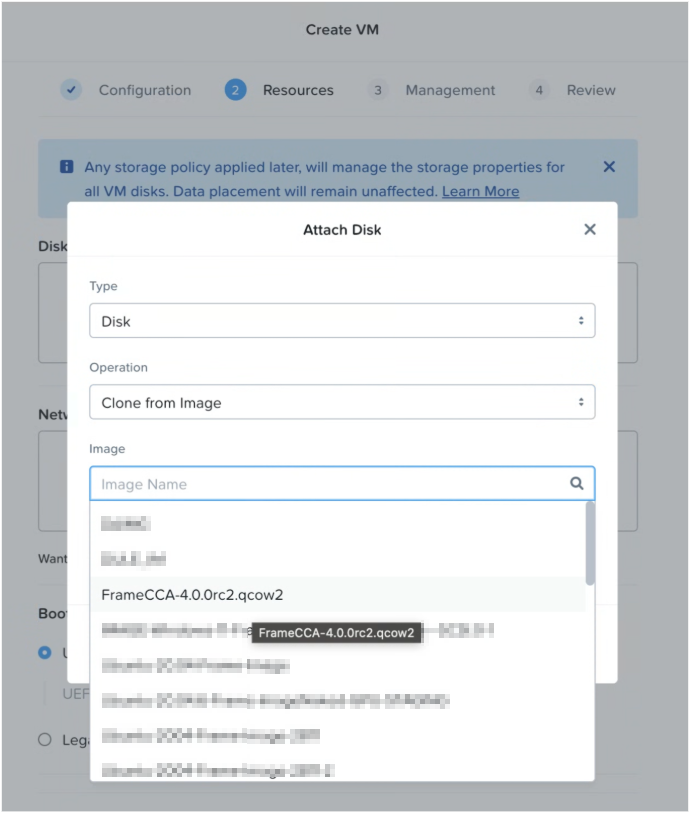Prism Central - Clone from Image