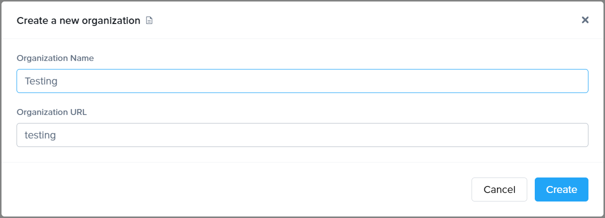 Configure Organization Name