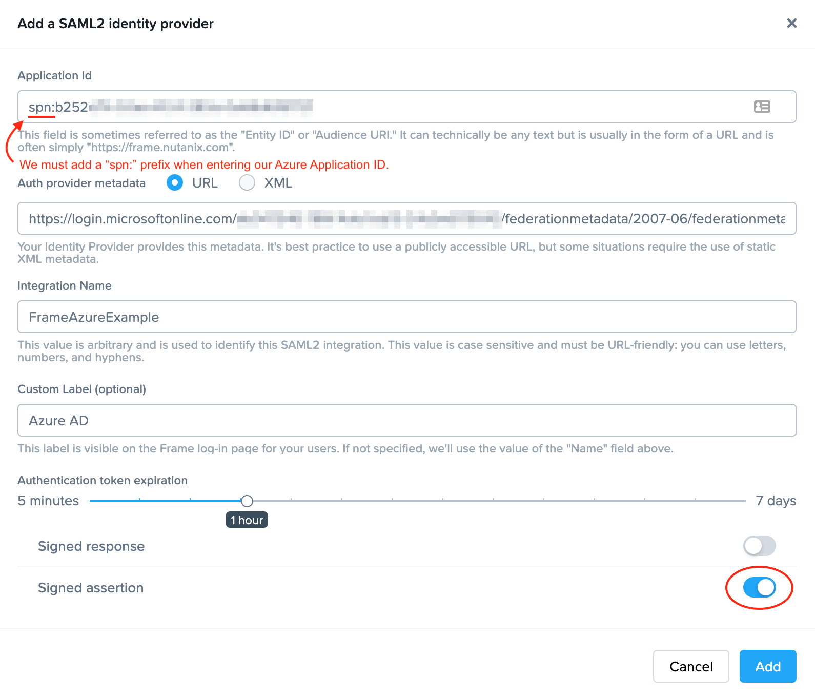 Enter the values as guided