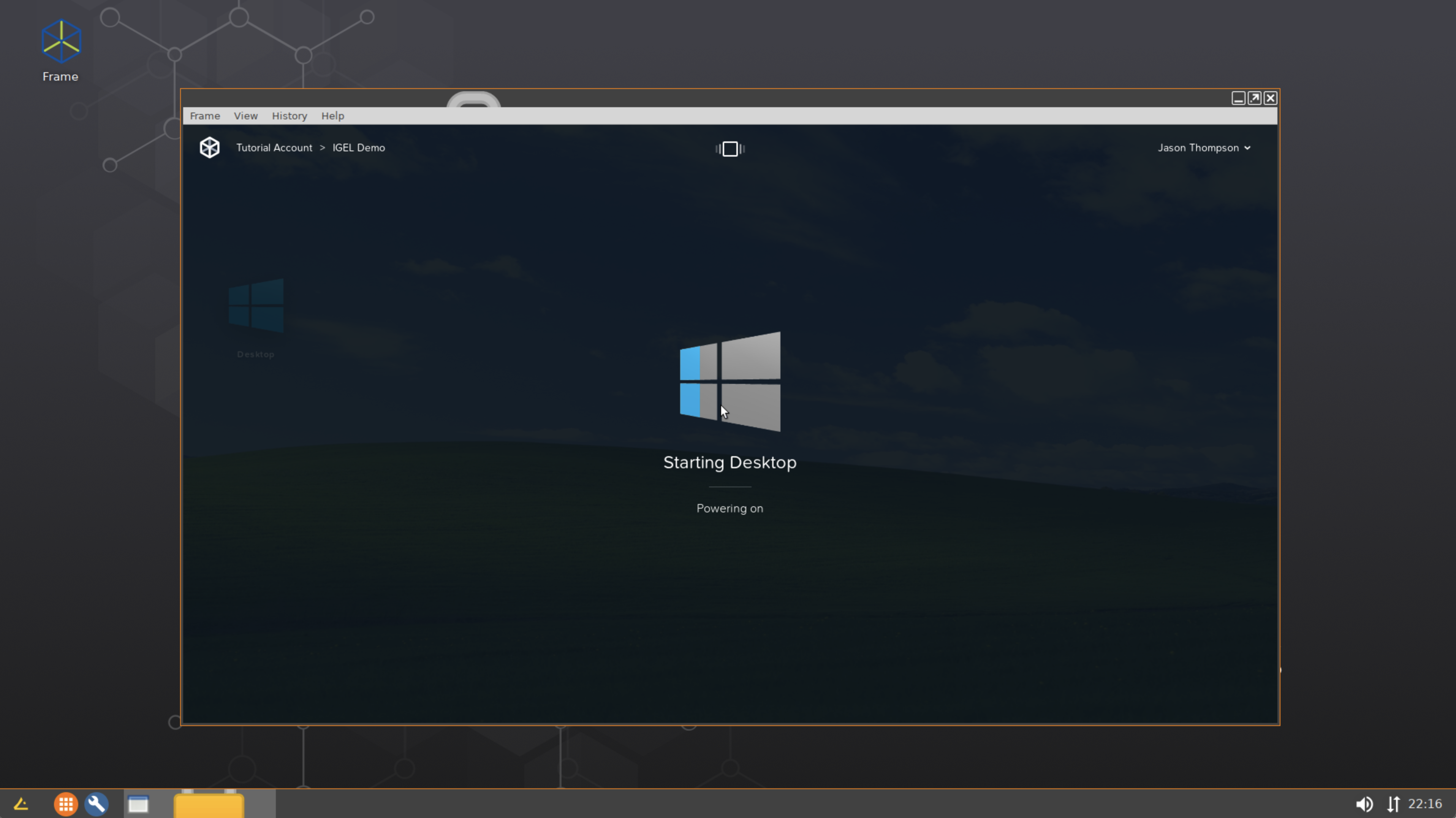 Frame App Basic Custom Partition