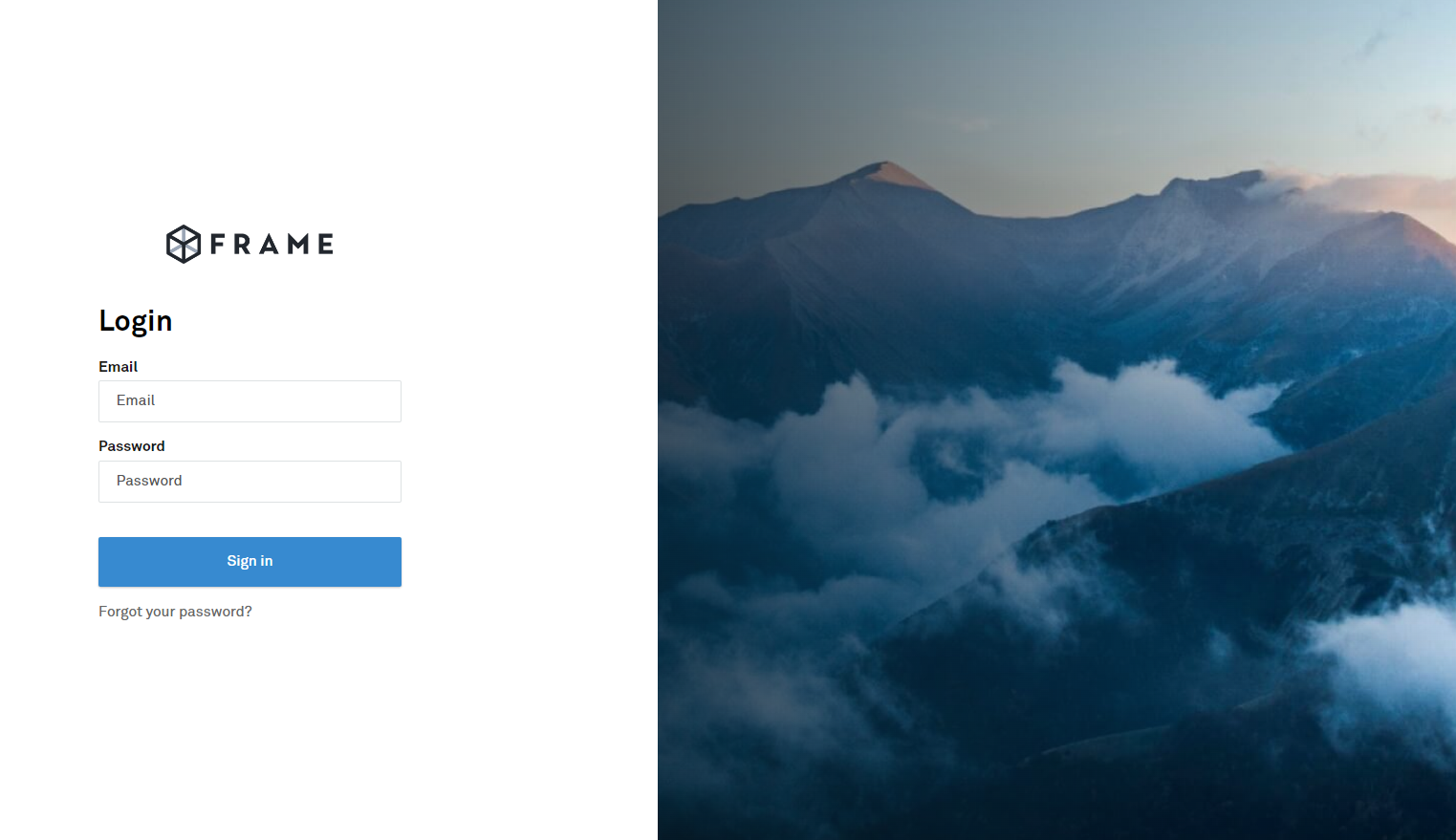 Frame Basic IdP Login Page