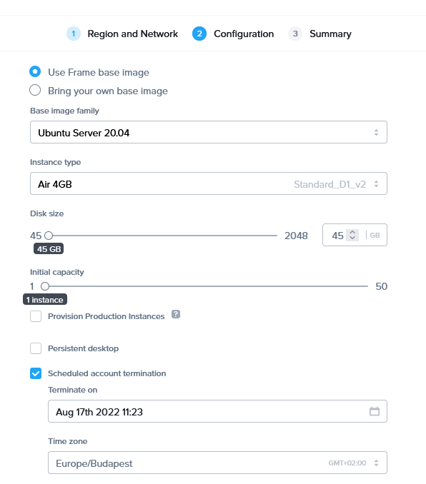 Account Creation - Use Frame Base Image
