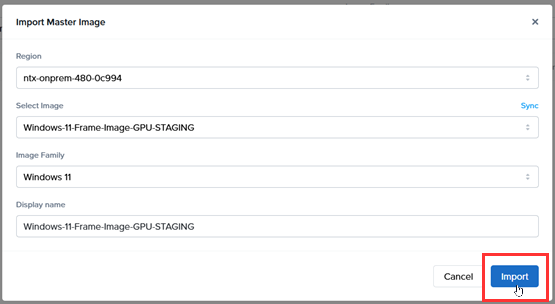 Cloud Connector Appliance - Complete Image Import