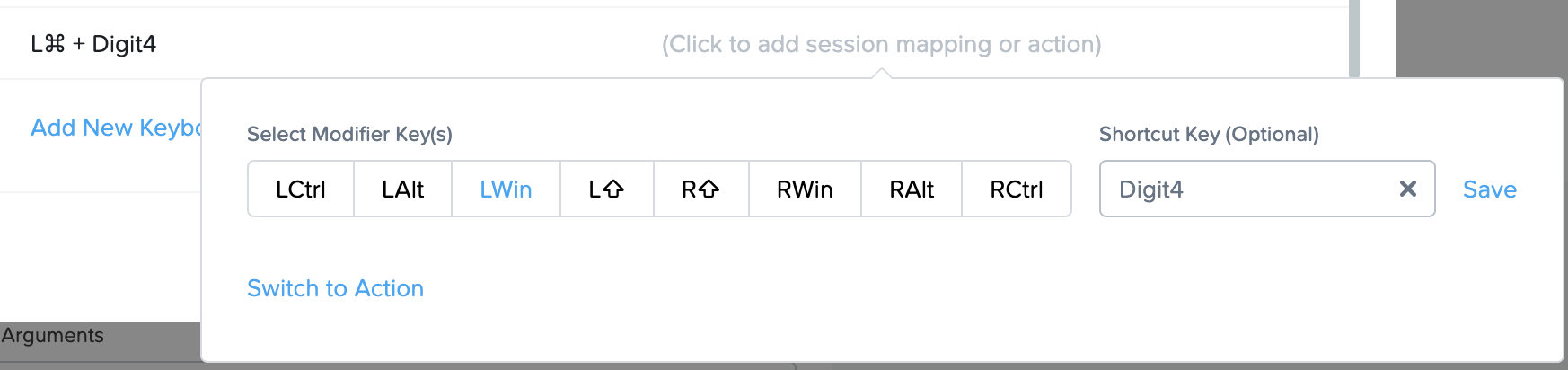 Add new keyboard mapping