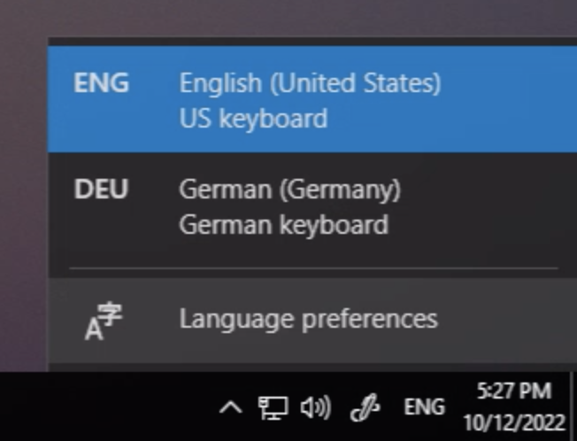 Windows Input Indicator