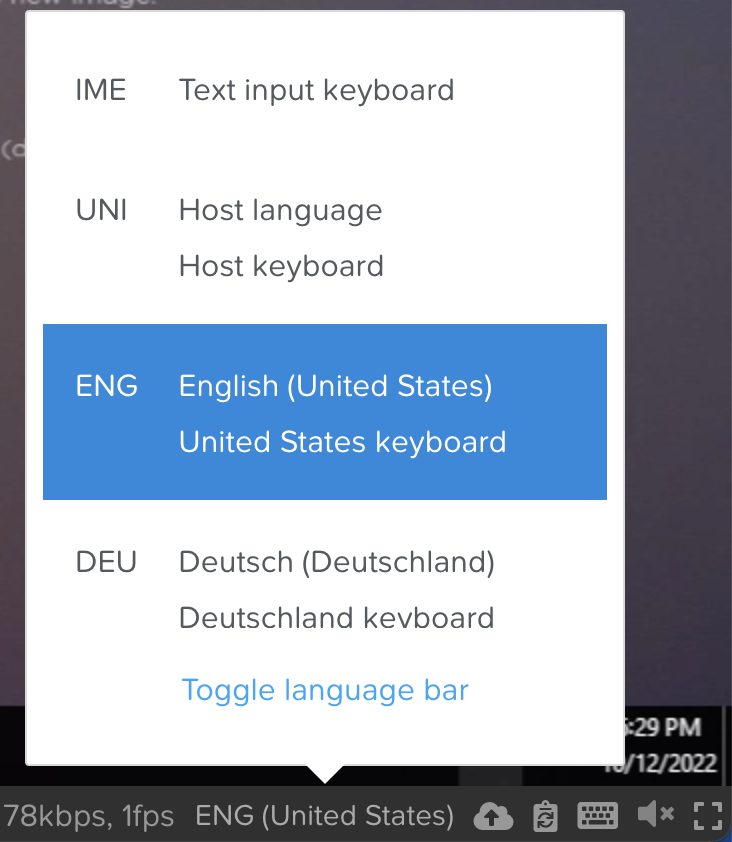 Frame Language Switcher