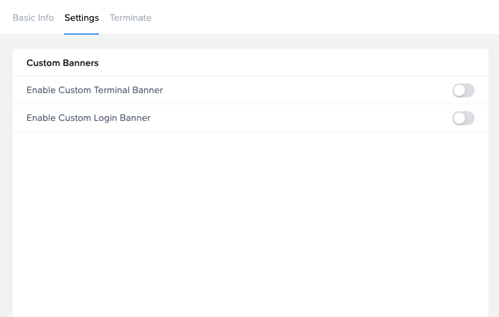 Organization Settings