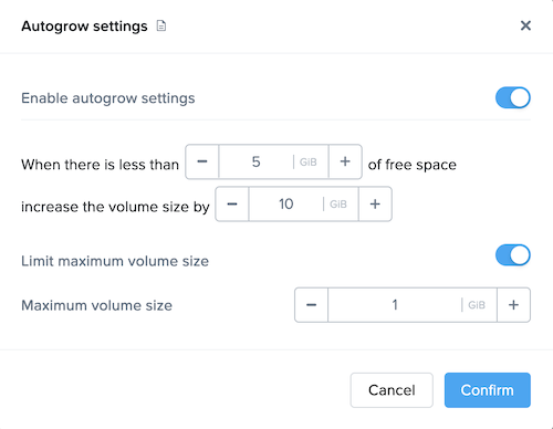 Persistent Desktop Autogrow Settings