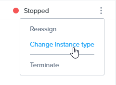 Change Instance Type