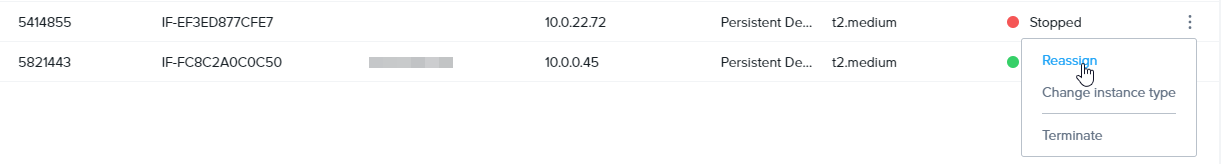 Reassign Persistent Desktop