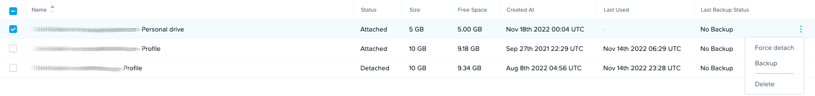 Delete Personal Drive