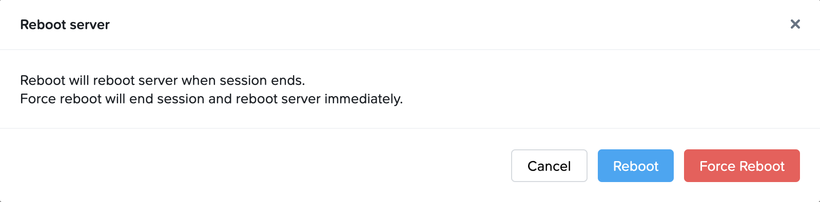 Sandbox - Reboot Options