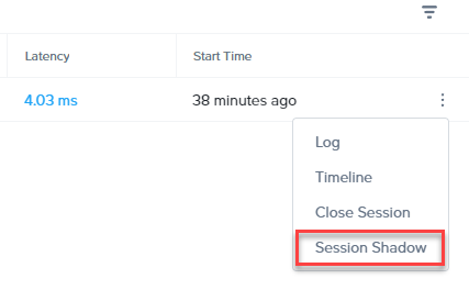 Request Session Shadow