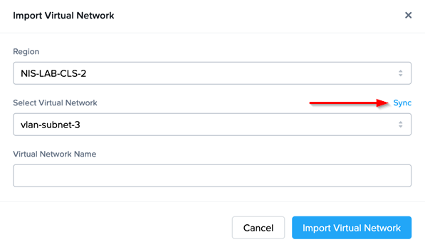Cloud Connector Appliance - Import Virtual Network
