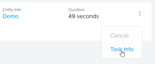 Tasks Page - Task Kebab