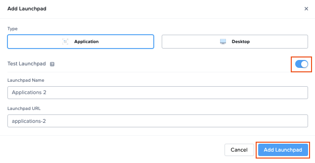 Enable Test Launchpad