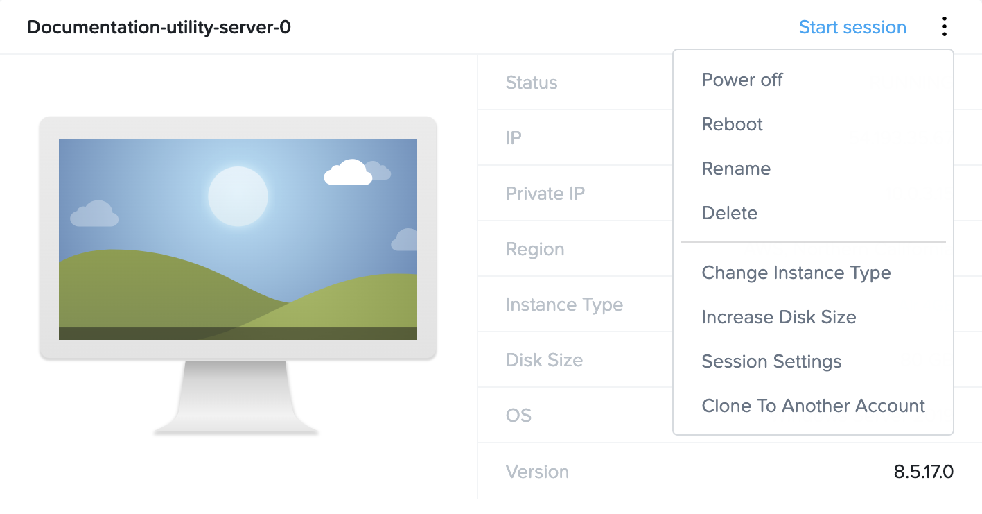 Utility Server options